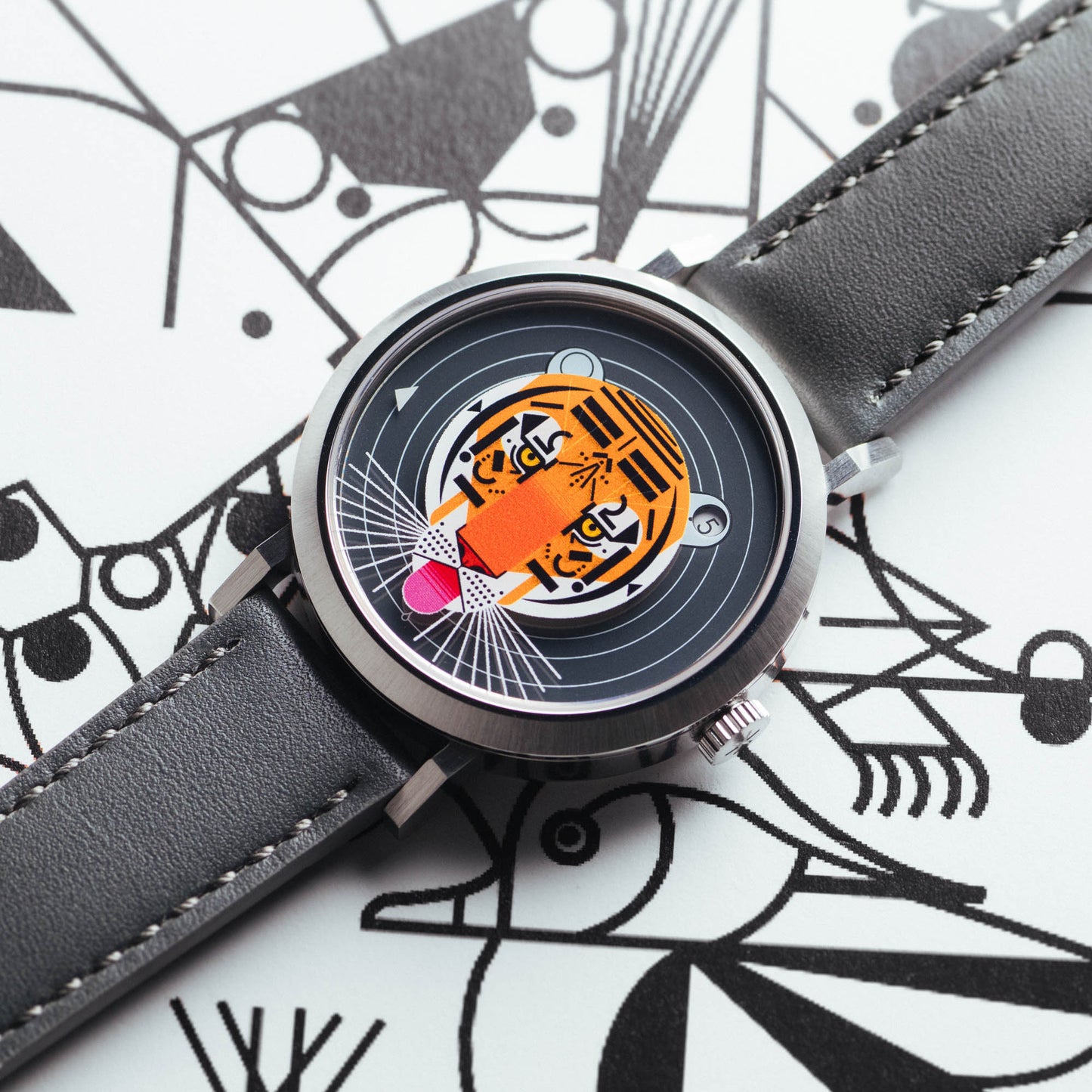 Charley Harper Cool Carnivore Jump Hour Automatic