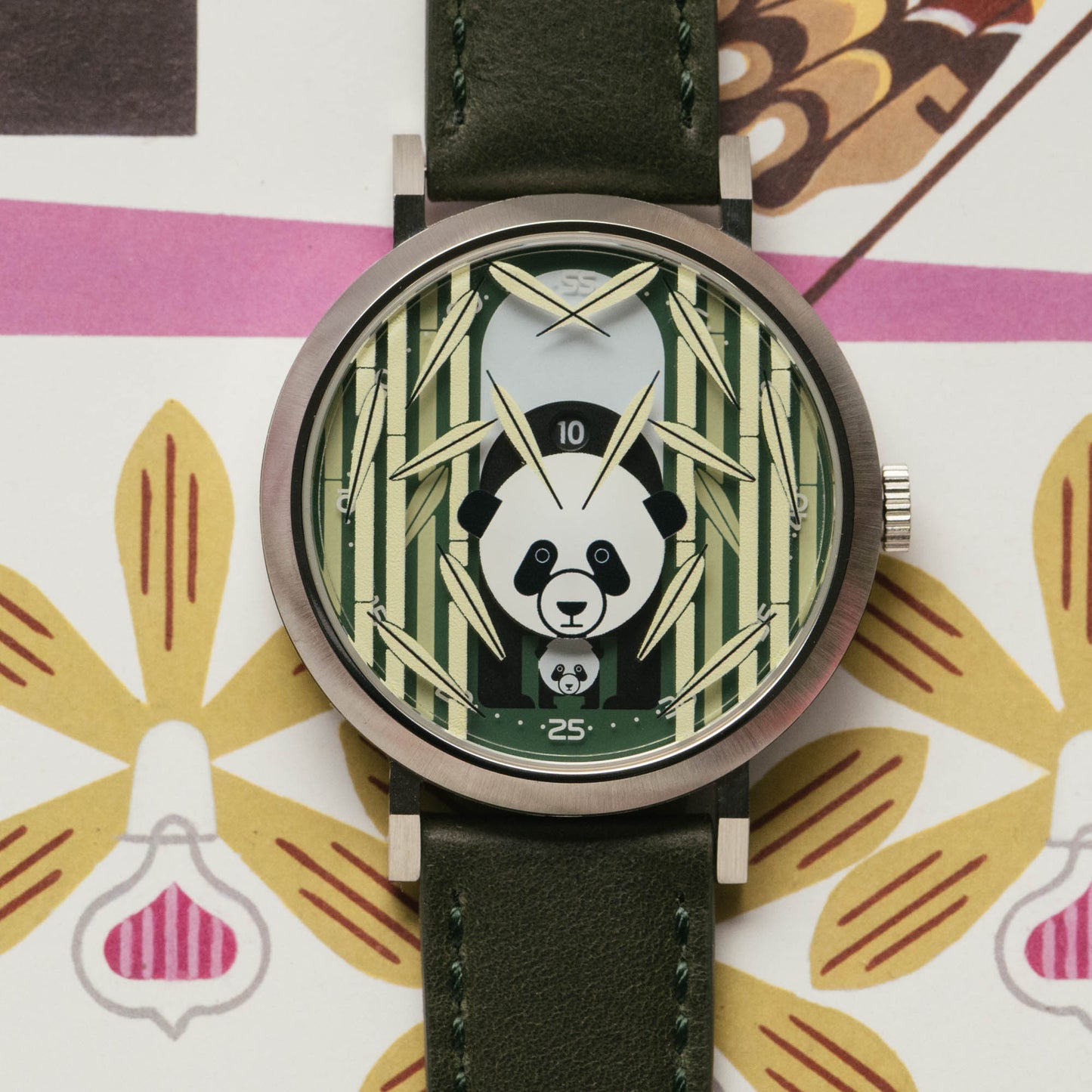 Charley Harper Panda Panda Jump Hour Automatic