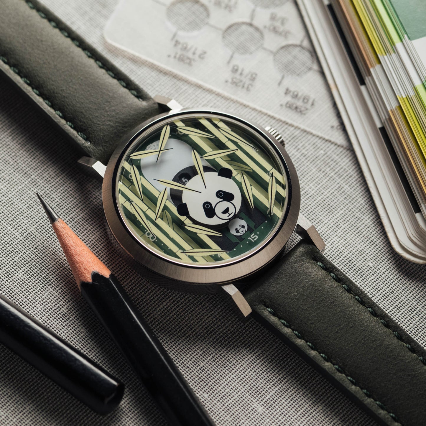 Charley Harper Panda Panda Jump Hour Automatic