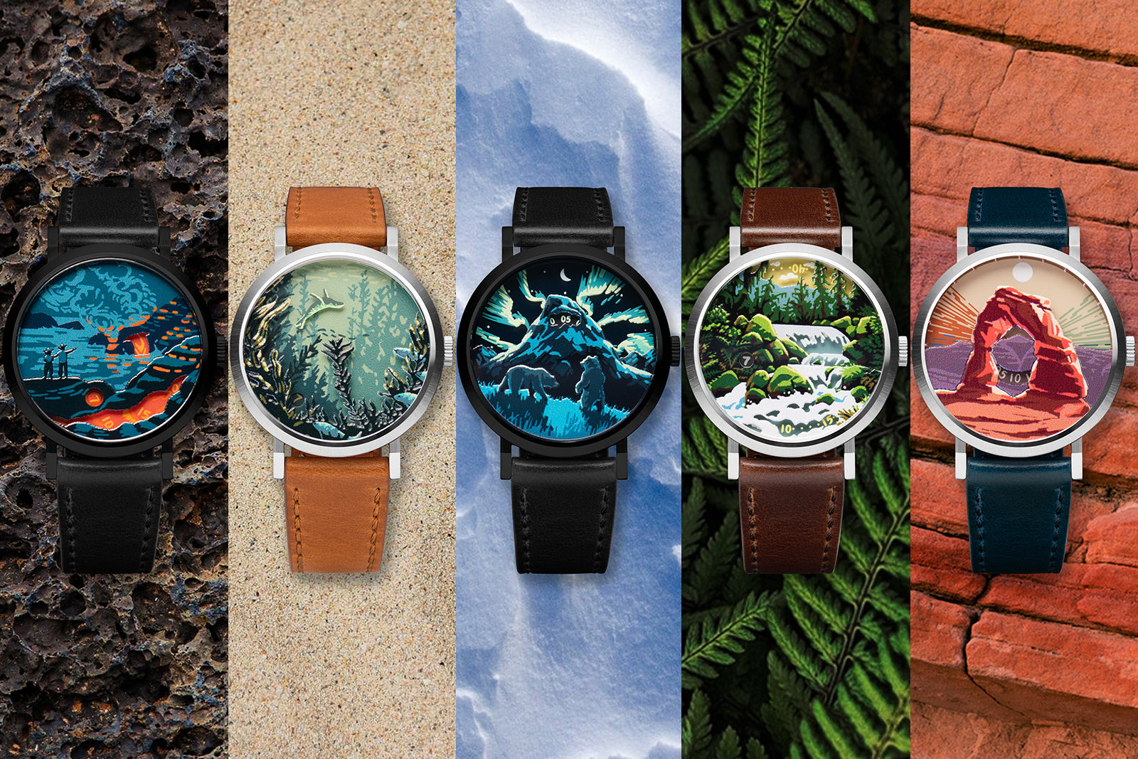 Hawaii Volcanoes Jump Hour Automatic | Asterisk Watches