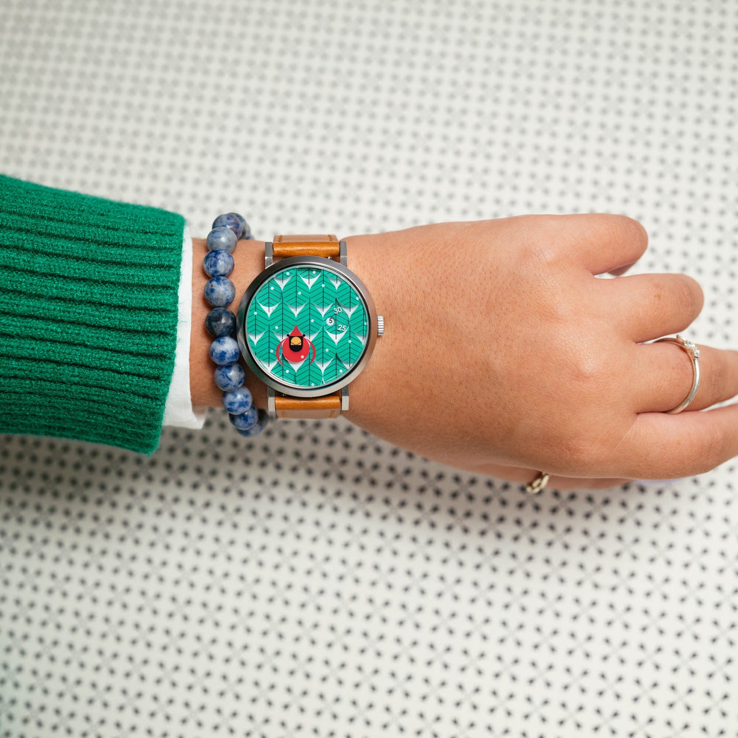 Charley Harper Coniferous Cardinal Jump Hour Automatic