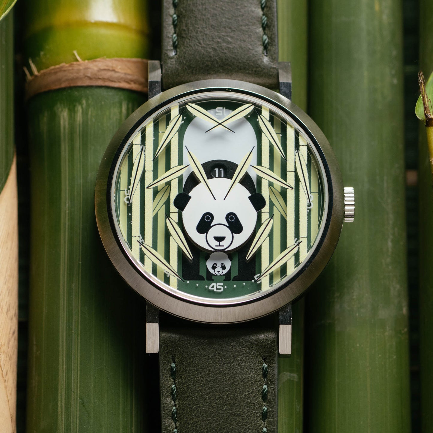 Charley Harper Panda Panda Jump Hour Automatic