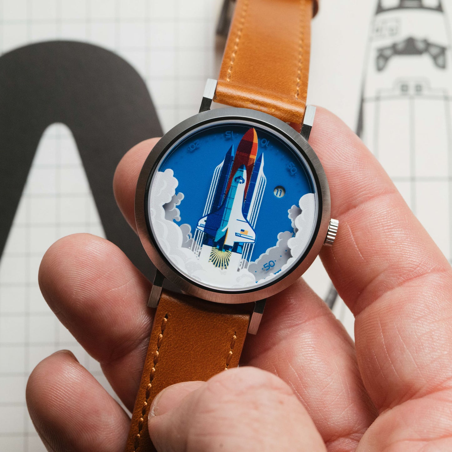 Space Shuttle Jump Hour Automatic