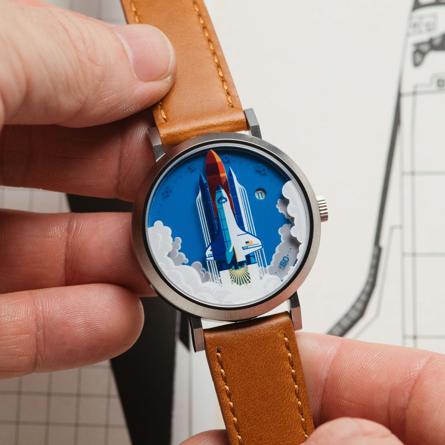 Space Shuttle Jump Hour Automatic