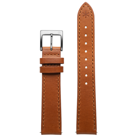Asterisk 18mm Standard Leather Strap