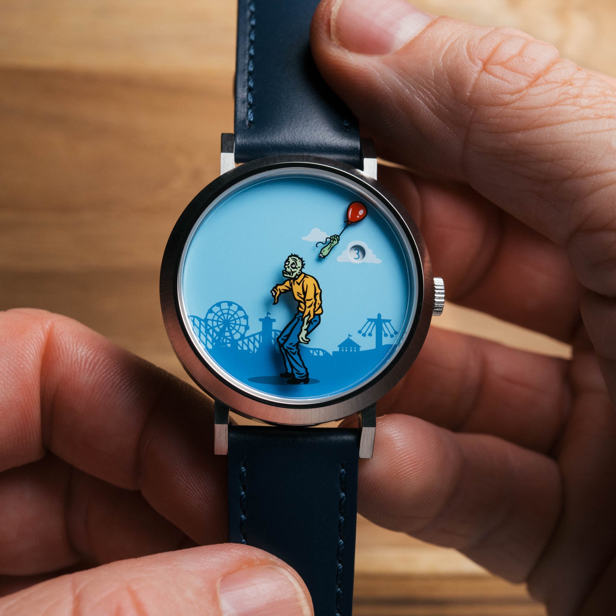 Happiness is Fleeting Jump Hour Automatic | Asteriskwatches.com