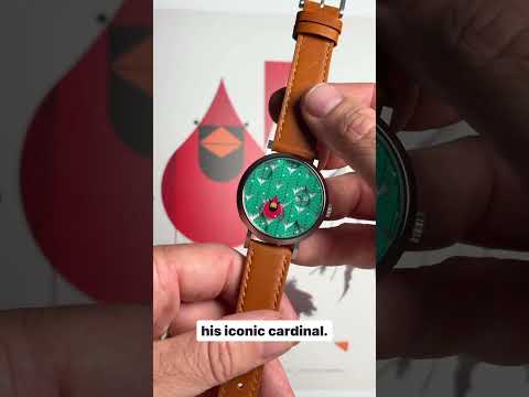 Charley Harper Coniferous Cardinal Jump Hour Automatic